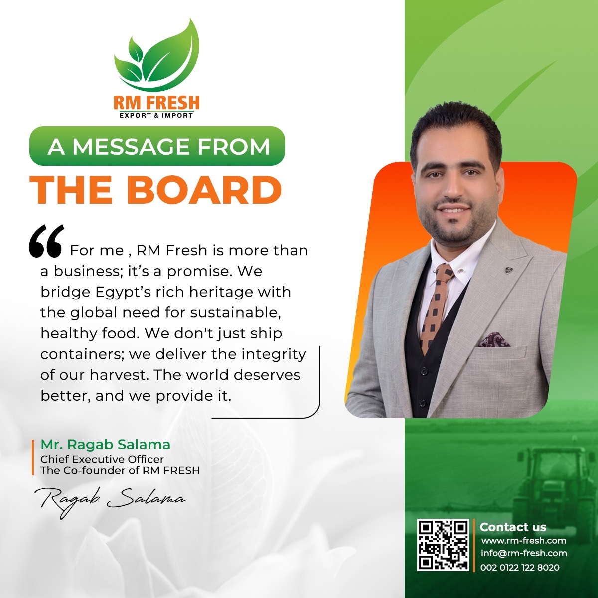 RM Fresh — Premium Egyptian Agricultural Exports